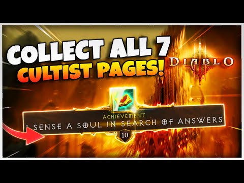 Diablo 3 How to COLLECT ALL 7 of the Cultist Pages in The Darkening of Tristram Event! (Season 27)