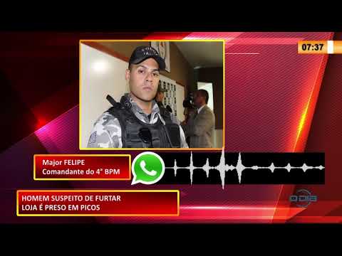 Elemento suspeito de furto de lojas é preso em Picos 22 10 2020