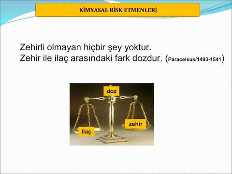 Kimyasal Risk Etmenleri