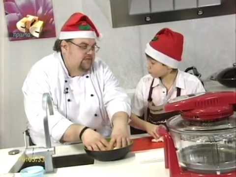 Саша Лазин и Лиза Дрозд в кулинарной программе