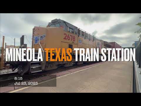 Mineola Texas Train Station July 23, 2025 0813 AM Camera4 4K 30fps