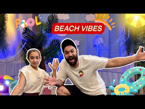 We made a BEACH in our house 🏖 || itsmegagan