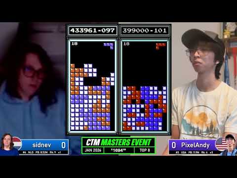 Sidnev, Andy | Top 8 | January 2026 | Classic Tetris Monthly