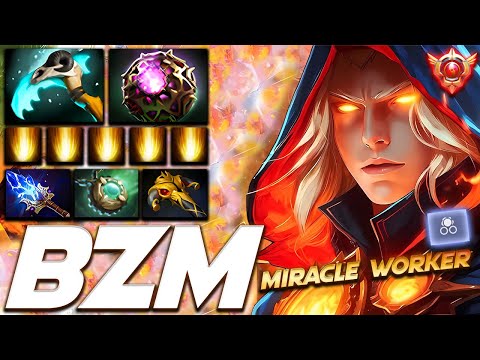 BZM Invoker Miracle Wizard - Dota 2 Pro Gameplay [Watch & Learn]