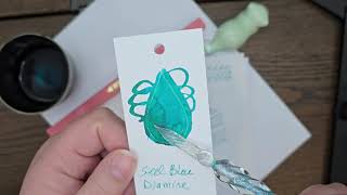 Steel Blue Ink Review Diamine Fountain Pen Ink