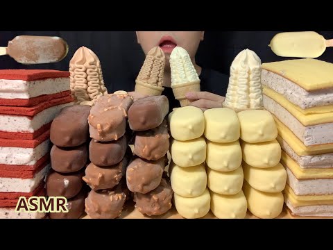 ASMR MAGNUM CAKE CHOCOLATE ICE CREAM DESSERT MUKBANG NUTELLA es krim sorveteアイスクリーム 매그넘 초콜릿 아이스크림 먹방