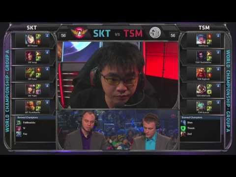 Recap: SK Telecom vs TSM - Worlds 2013 - Group Stage D3G5 (SKT vs TSM) ALL KILLS!