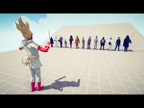 SUPER PEASANT vs STAR WARS Team - Totally Accurate Battle Simulator TABS