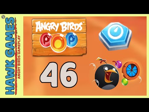 Angry Birds Stella POP Bubble Shooter Level 46 - Walkthrough, No Boosters