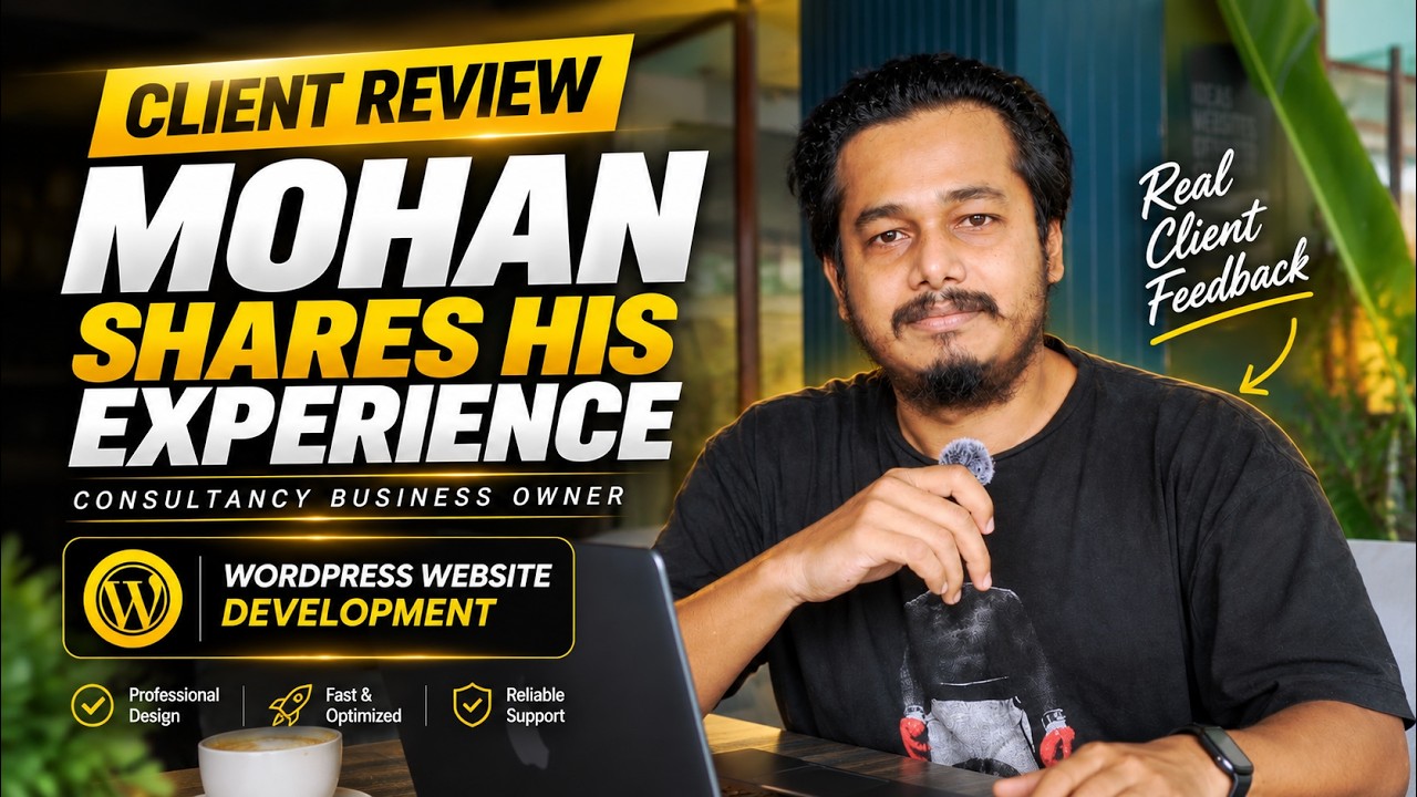 Testimonial video - Mohan
