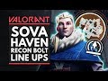 VALORANT | SOVA Recon Bolt Line Ups - Haven Guide
