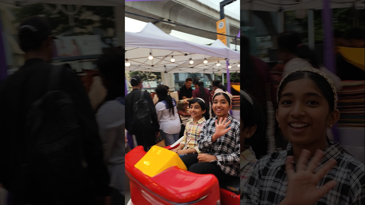 Just for Fun😝Kids Train Fun😍#vegacity #kidsfun #toytrain #vlog #mallvlog