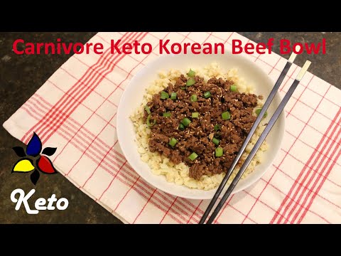 Easy 15-minute Korean Beef Bowl – Carnivore, keto recipe, gluten free