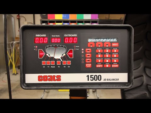 Coats 1500 Wheel Balance Demo - Clip and Tape Weight --