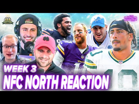 NFC North Week 3 Reaction: How Packers BOUNCE BACK, Vikings QB DRAMA? Lions TOP TEAM? Bears BREAKOUT