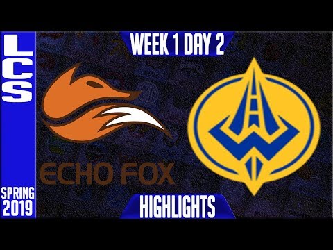 FOX vs GGS Highlights | LCS Spring 2019 Week 1 Day 2 | Echo Fox vs Golden Guardians