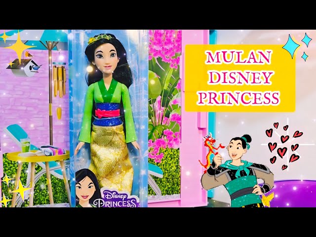 Vídeo relacionado con Mattel Disney Princess Mulán Muñeca princesa con pelo largo, juguete +3 años (HLW14)