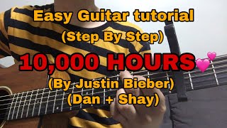 10,000 Hours - Dan + shay & Justin Bieber (Super Easy Chords Guitar tutorial)