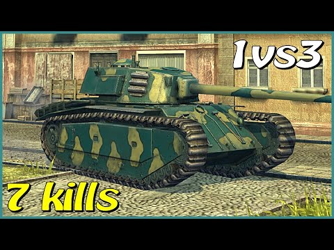 WOT Blitz 1v3 / ARL 44 / 7 frags / 3.2k dmg