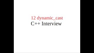 dynamic_cast C++ example