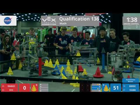 2018 VRC Math Q136 - 99402C 91C vs 8800X 1028B - 57 to 108