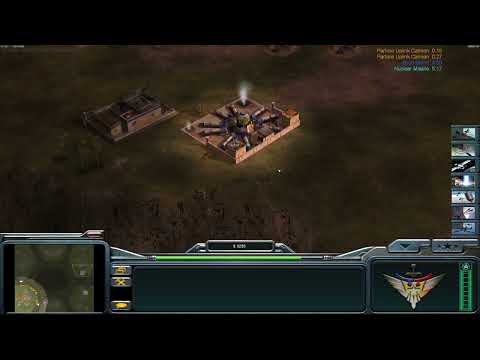Command Conquer Generals Zero Hour - USA Laser vs 5 Hard Defcon 6 Unlimited Superweapon