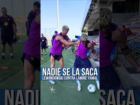 Lewandowski gets angry with Lamine Yamal 😱