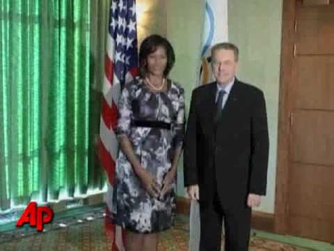 Raw Video:First Lady Pushing for Chicago in 2016