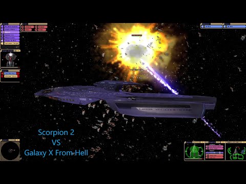 Scorpion 2 Prototype VS Galaxy X From Hell | Intense Battles | Star Trek Ship Battles | Bridge Comma