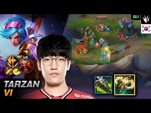 Tarzan Jungle Vi Build Radiant Virtue Conqueror - Tarzan Vi Match Highlight - LOL KR 13.1