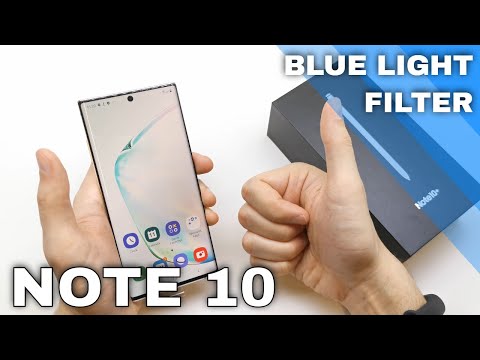 How to Enable Night Mode in SAMSUNG Galaxy Note 10 - Eye Protection / BLUE LIGHT FILTER