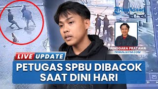 BRUTAL! Petugas SPBU Sampang Dibacok Celurit dan Dikeroyok, Alami Luka Serius
