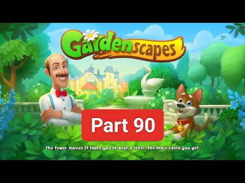 Gardenscapes New Area Part 90 (story and gameplay) (New Map)