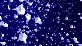 4K BLUE Crystal Space   Moving Background #AAVFX