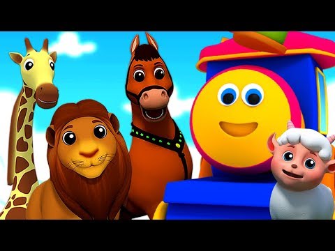 Bob el Tren | El Sonido de los Animales | Aprende los animales | Canciones Infantiles en Español