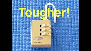 (Picking 53) Another very tough Lockwood combination padlock (decoded)