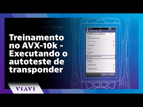 Treinamento no AVX-10k - Executando o autoteste de transponder