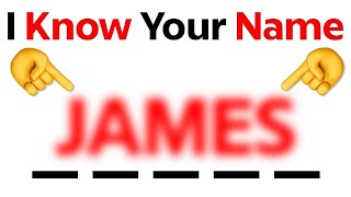 THIS VIDEO WILL GUESS YOUR NAME MQDEFAULT Thumbnail