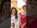 Bhagyashree And Daughter Avantika Dassani At Durga Puja Shorts