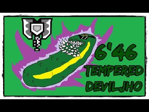 MHWorld - Tempered Deviljho 歴戦の個体 イビルジョー Solo [6'46] Charge Blade