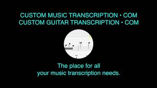 Western Flyer | Eric Johnson | Custom Guitar Transcription | Custom Music Transcription