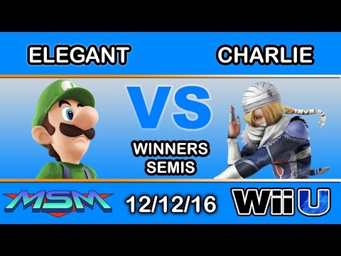 MSM 78 - eM | Elegant (Luigi) Vs. LH | Charliedaking (Sheik) Winners Semis - Smash Wii U