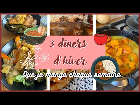 3 dîners réconfortants que je mange chaque semaine en hiver (petit budget)
