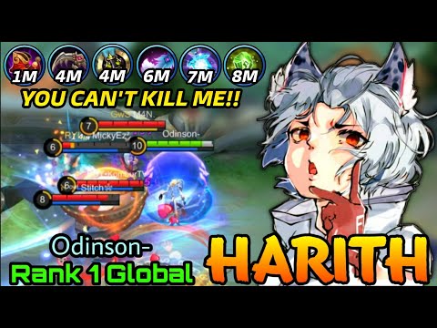 You Can't Stop Me !! Harith Fast Farming !! - Top 1 Global Harith by Odinson- - MLBB