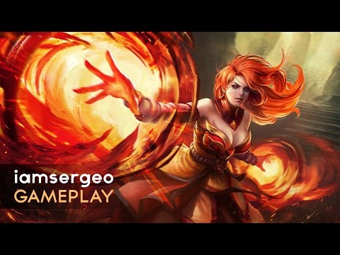 Lina VS Wraith King - iamsergeo Gameplay Dota 2 1V1 SOLO MID
