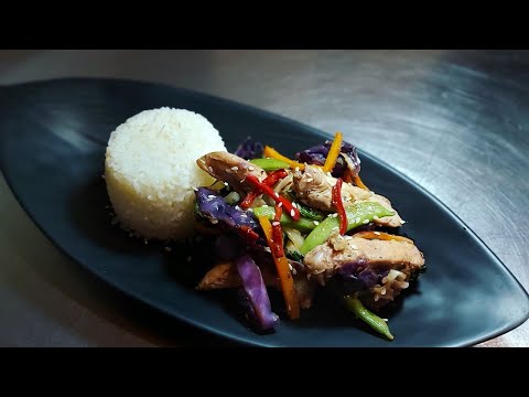 Chicken and Veggie Stir Fry Recipe||Dianna In Di Kitchen||Quick and Easy Way to Cook Jasmine Rice