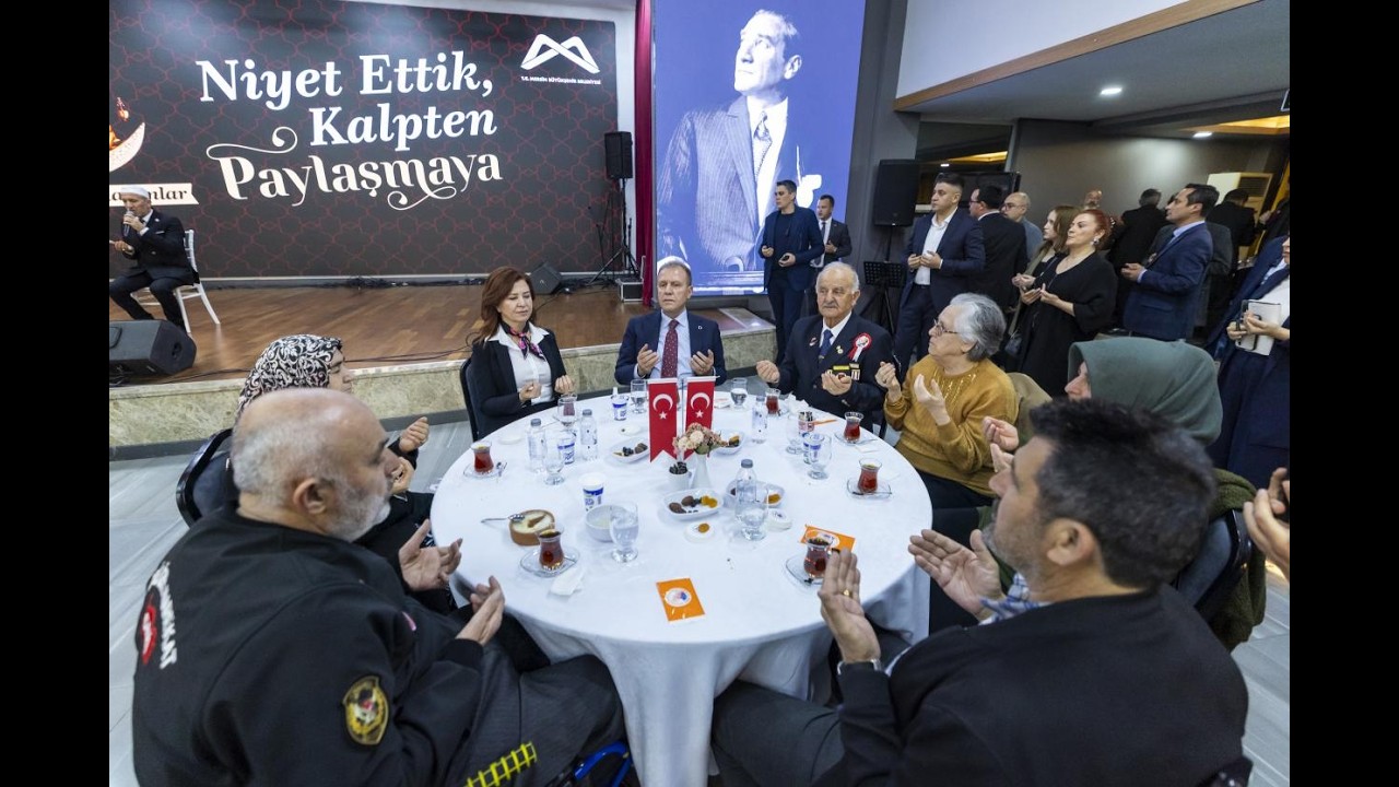 BAŞKAN SEÇER VE MERAL SEÇER ŞEHİT AİLELERİ, GAZİLER VE GAZİ YAKINLARI İLE İFTAR SOFRASINDA BULUŞTU