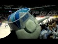 Angry Bird Mascot HockeyBird At Finland Kazakhstan Ice Hockey Match WC 2012 May 14th 2012