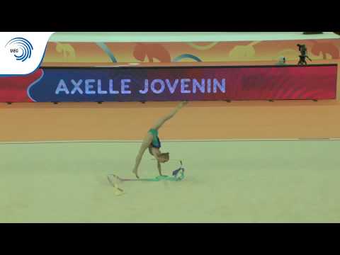 Axelle JOVENIN (FRA) - 2018 Rhythmic Europeans, all around final ribbon