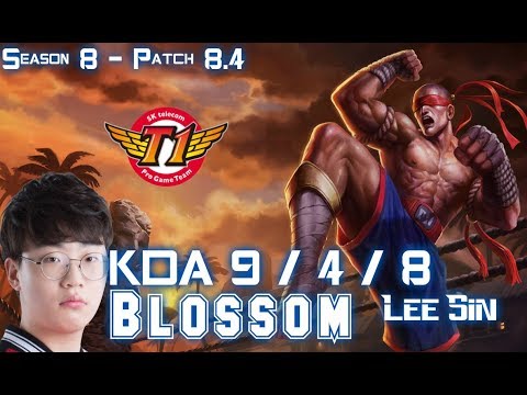 SKT T1 Blossom LEE SIN vs JAX Jungle - Patch 8.4 KR Ranked